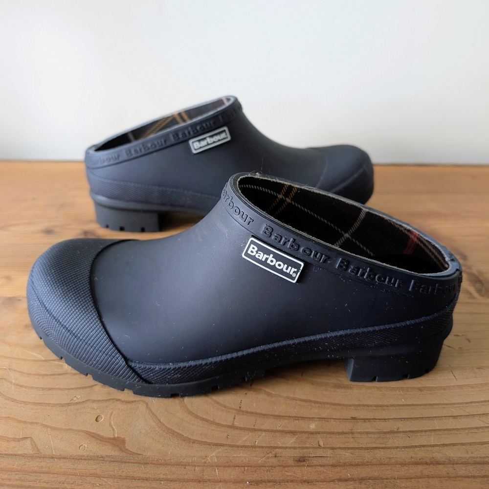 Quinn Rubber Waterproof Clogs Navy
